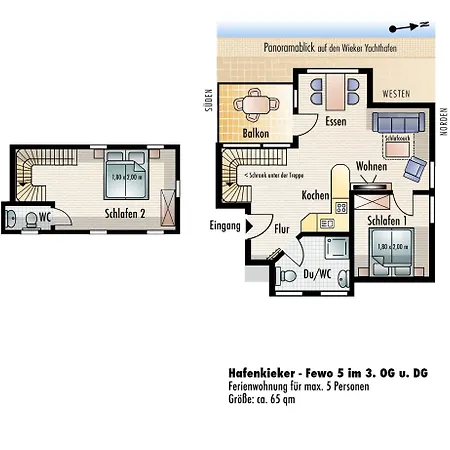 Wiek Im Hafenkieker Apartmán Wiek auf Rügen